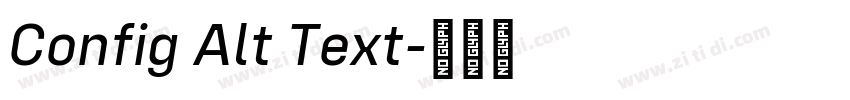 Config Alt Text字体转换